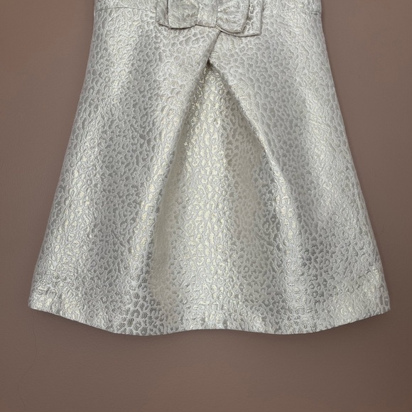 {Gymboree} Sleeveless Animal Print Empire Waist Dress in Gold Shimmer - Girls 5 - Picture 3 of 12